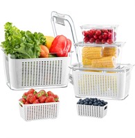 $40 LUXEAR 4 Pack Fruit Vegetable Containers