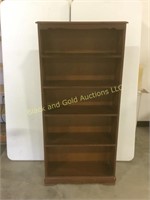 62" tall wooden bookcase