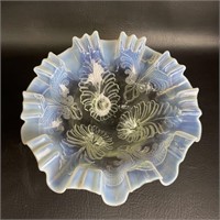 VTG Opalescent Footed Bowl