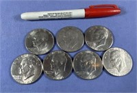 (7) 1776-1976 COMMEMORATIVE EISENHOWER DOLLAR