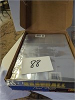 Box of Baseball Card Plastic Protector Sheets
