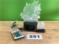 One Piece Anime 3D Pirate Ship Light