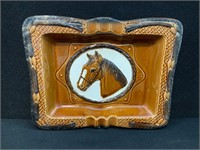 Ceramic Vintage Horse Ashtray