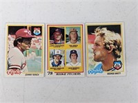 1978 Topps (3 Cards HOF's)