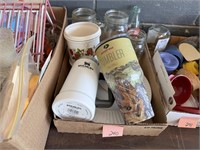 Flat of Misc Kitchen Items, New Tumbler