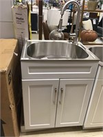 Laundry Sink Cabinet + Faucet