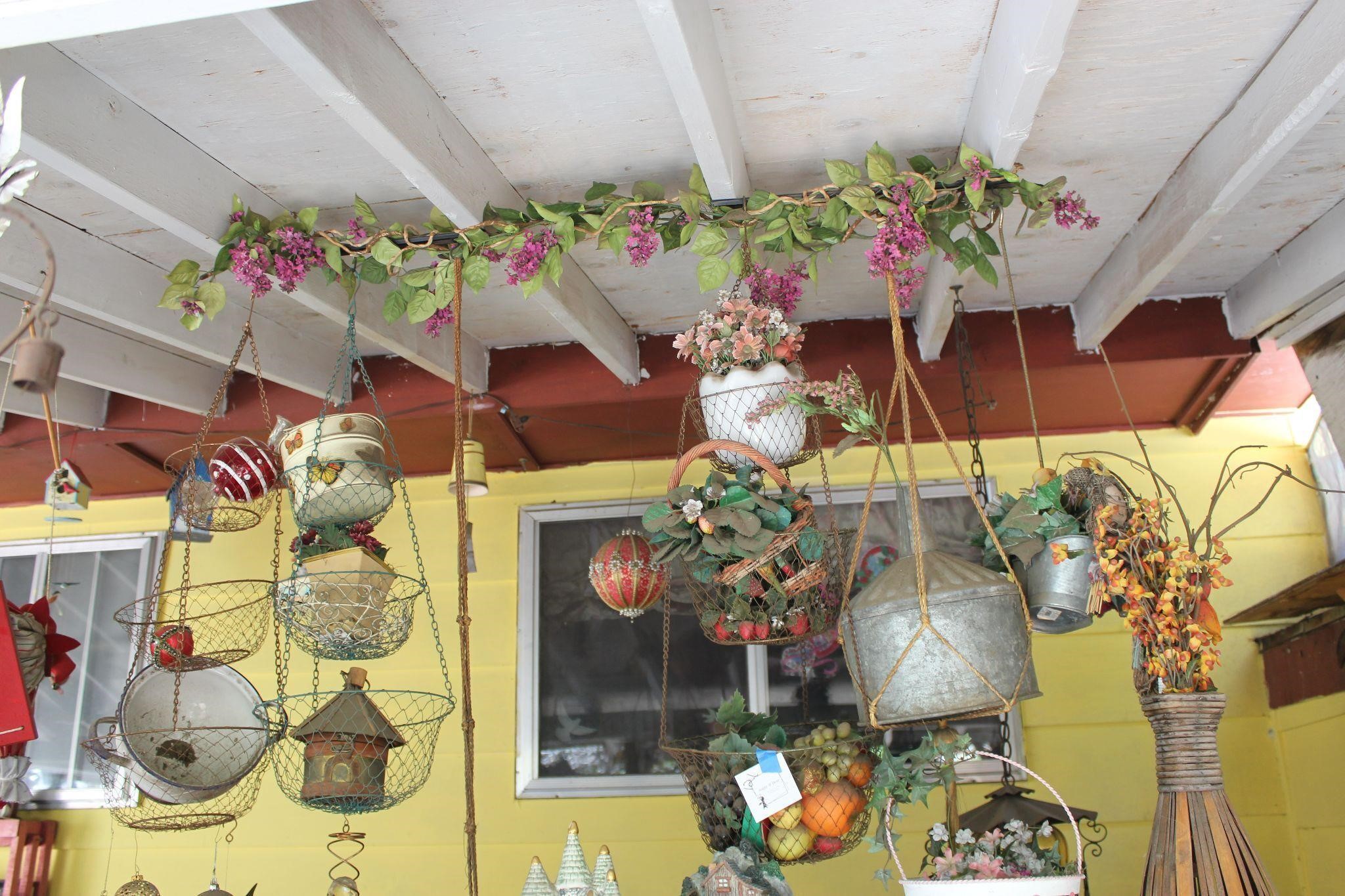 Hanging Decor with Wire baskets