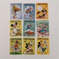 Grenada Disney Stamp Set