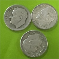 (3) silver dimes