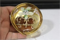 A Gold Gilted Enamel Small Plate