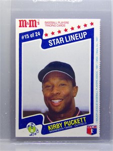 Kirby Puckett 1987 M&M's Card
