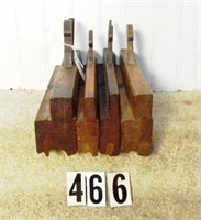4 – Assorted wooden side bead molding planes,