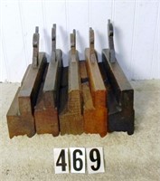5 – Assorted, wooden complex molding planes,