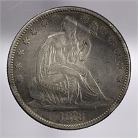 1873-P Seated Liberty Half Dollar 50c