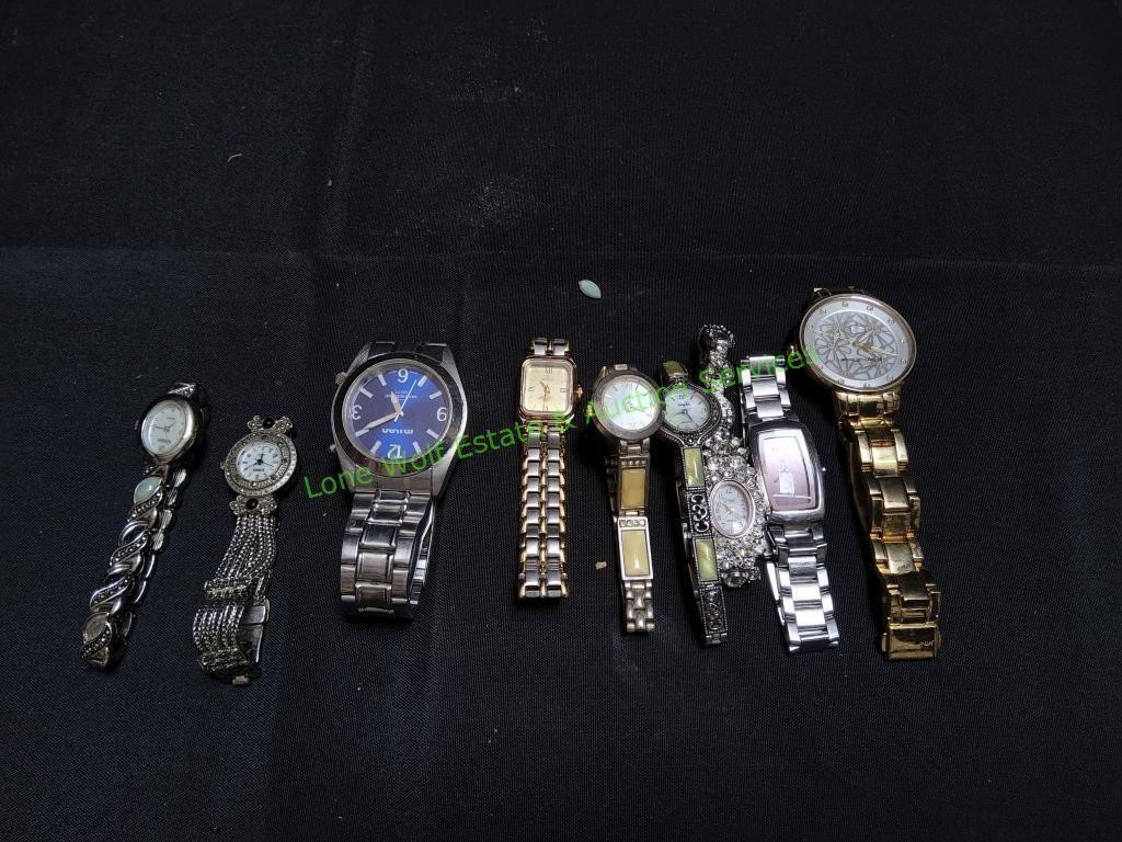 (9) Adult Watches
