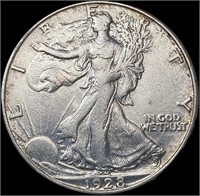 1928-S Walking Liberty Half Dollar NEARLY