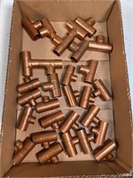 NEW copper up to 3/4" to 1/2 " T`s