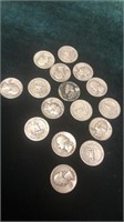 Lot of 16 Silver Quarters 1946