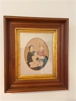 Framed Mother & Children Picture