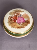 Vtg LIMOGES Lidded Porcelain Bonbonniere France