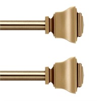 MODE Simplicity Collection Set of 2 Curtain Rods,