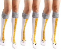 3 pairs Cartoon Chicken Legs Socks