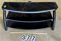 Contemporary Black glass stand 50”X17”X23”