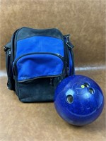 Jaguar Bowling Ball and Carrying Case
