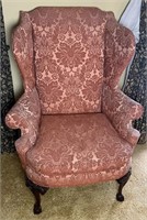 SOUTHWOOD CLAW FOOT WING BACK CHAIR