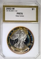 2002-W AMERICAN SILVER EAGLE PCI PERFECT