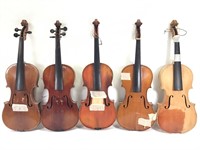 Luthier Lot 3 5 Violins