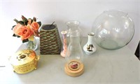 Vases, Candle Stands, Etc