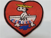 Snoopy 401st USAF Tactical Fighter Vietnam Patch