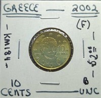 Uncirculated 2002 Greek coin