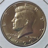 Uncirculated 1990d Kennedy half dollar