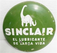 Sinclair Button Sign Porcelain Spanish As Is