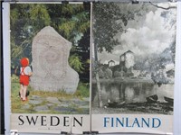 Vintage 1950s Sweden & Finland Travel Posters