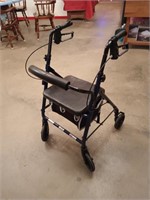 Junior aluminum rollator with 6-in wheels