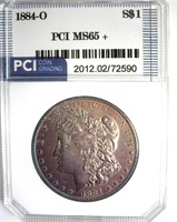 1884-O Morgan PCI MS65+ Nice Toning