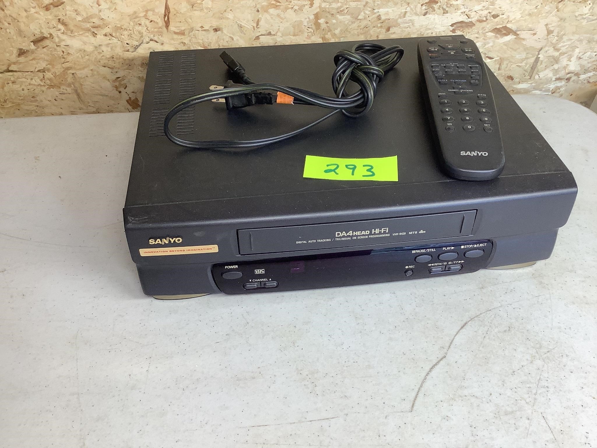 Sanyo VHS WITH REMOTE never used