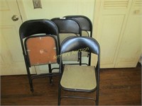 4 Samsonite fold up chairs