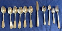 Misc. Silver Plated Flatware and Six German