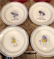 Lot of 4 Corelle Morton Salt bowls