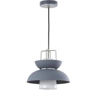 $84  Paul 11in. Gray Farmhouse LED Pendant