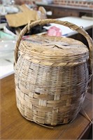 Vintage Wicker Basket contents included
