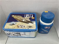 Vintage UFO lunchbox and thermos