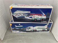 2 vintage Hess trucks