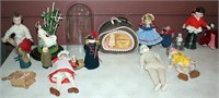 20 dolls including 1 under glass dome and