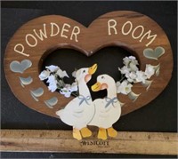 WOODEN WALL DECOR-POWDER ROOM