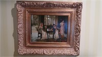 Gold Framed Oil Painting--26" x 22" (Excellent